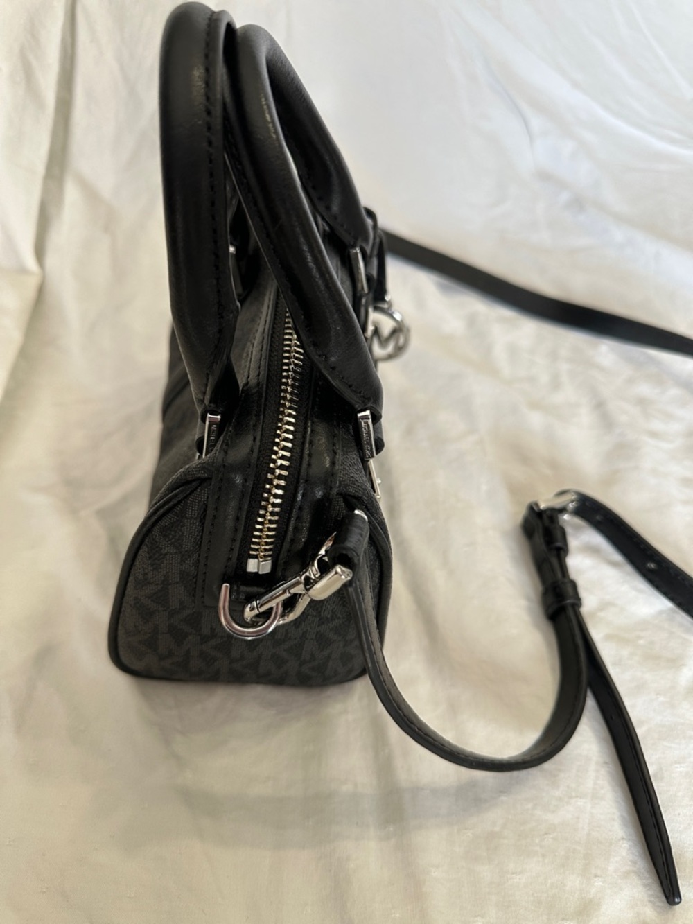 Michael Kors Black Signature Mini Satchel - Picture 4 of 5